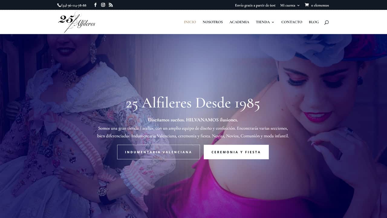 Diseño tienda online de moda valenciana y fallera 25 Alfileres