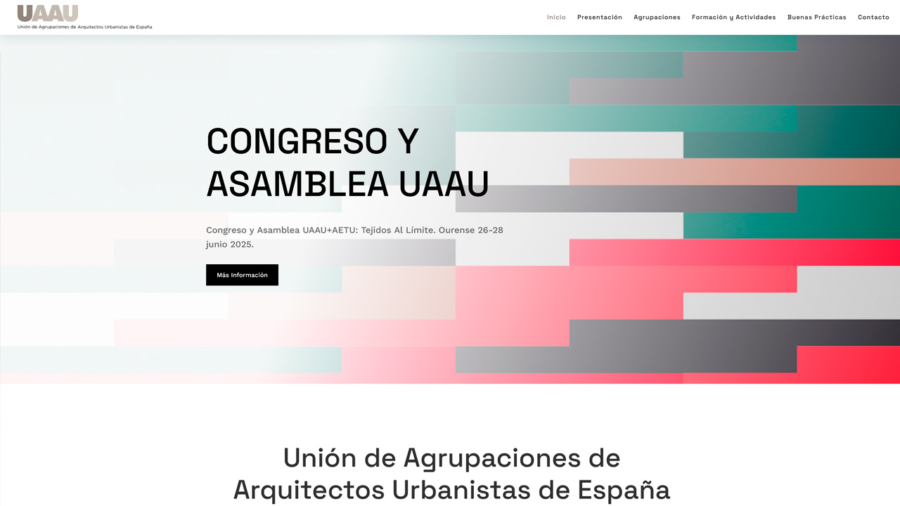 Diseño web corporativa y blog para la UAAU, Arquitectos Urbanistas